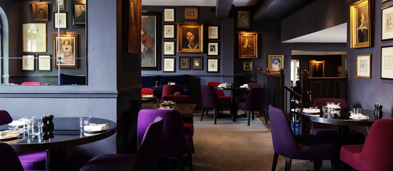Old Parsonage Hotel Oxford Exteriör bild Interior of the restaurant
